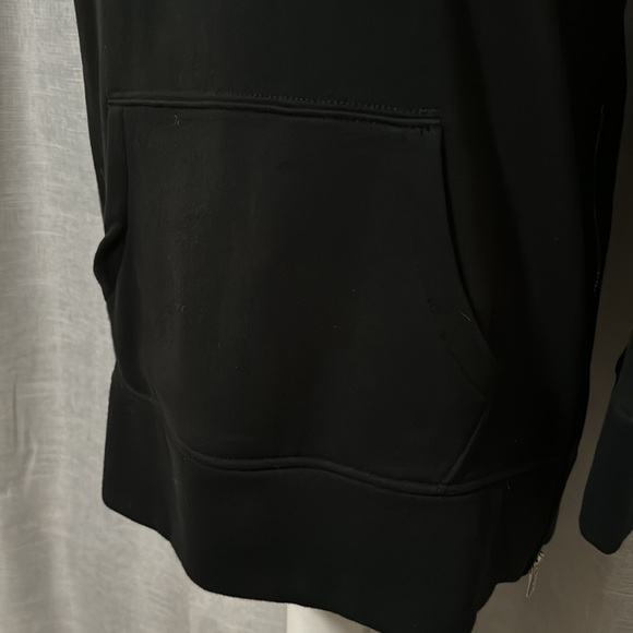 Like New-Worn 1X-RL Polo-Hooded Sweatshirt-XS-Black-Side Zippers-Longer Length - Picture 6 of 16